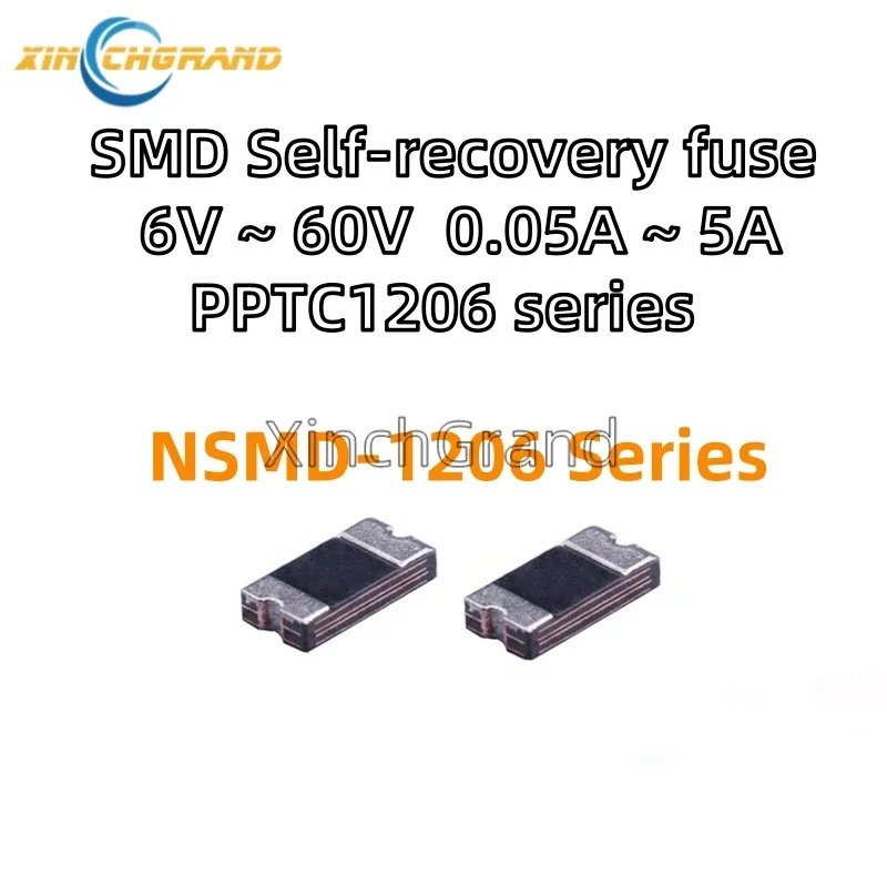 20Pcs/Lot PPTC1206 0.1A 0.2A 0.5A 1A 1.5A 2A 3A 6V 8V 16V 24V 30V 48V 60V Self-Recovery Fuse 1206 Automatic Resettable Fuse SMD