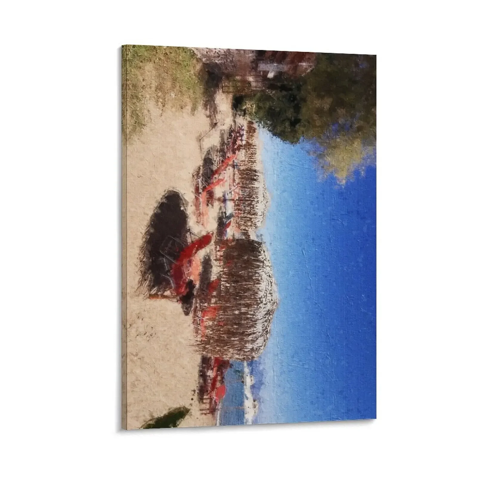 

Vounaria - Greece Beach 2021 No. 3 Canvas Painting room decorations for girls home decor interior wall art canvas painting