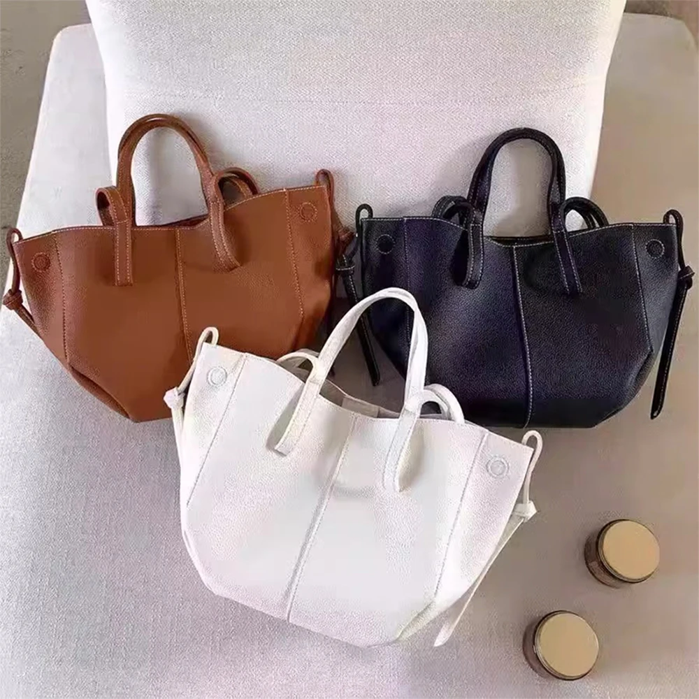 Zacht leren niche-vleugeltas draagtas premium sense handtas met grote capaciteit voor woon-werkverkeer damestas