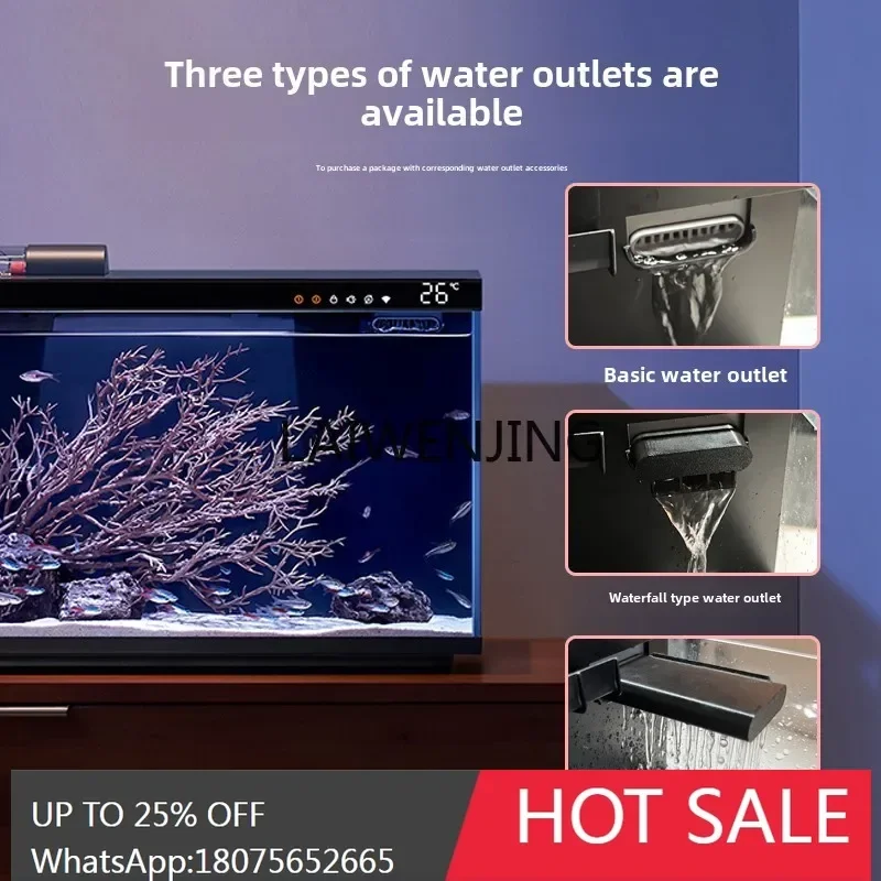 HLZ smart fish tank small living room filter all-in-one machine ecological full set of landscaping desktop aquarium