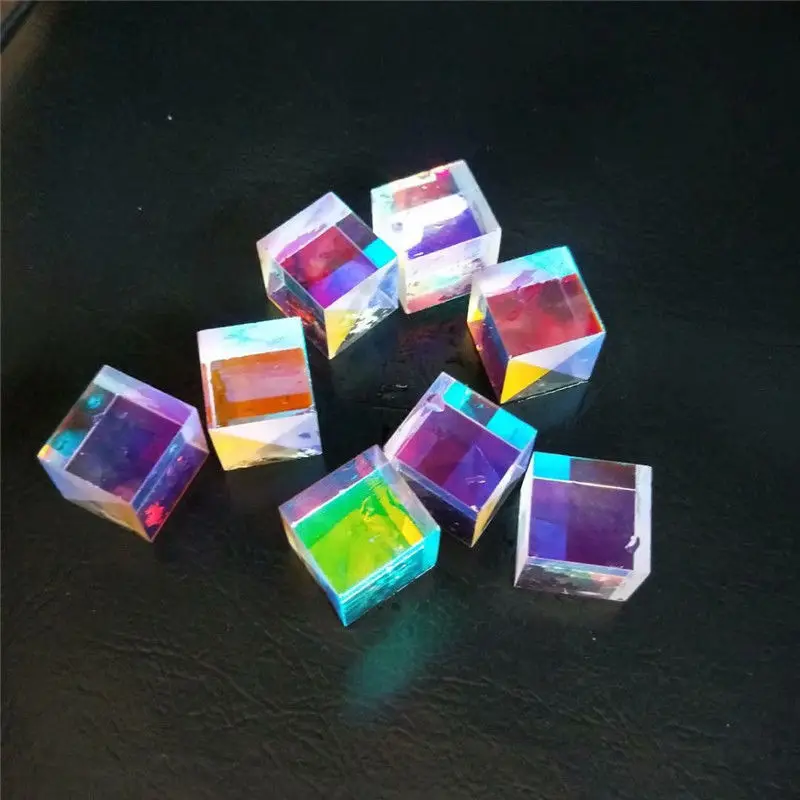 Imagem -04 - Dichroic X-cube Prism Rgb Combiner Splitter Vidro Óptico Prisma Quadrado Faça Você Mesmo Party Home Decoração Cruz Danificada 10 Pcs