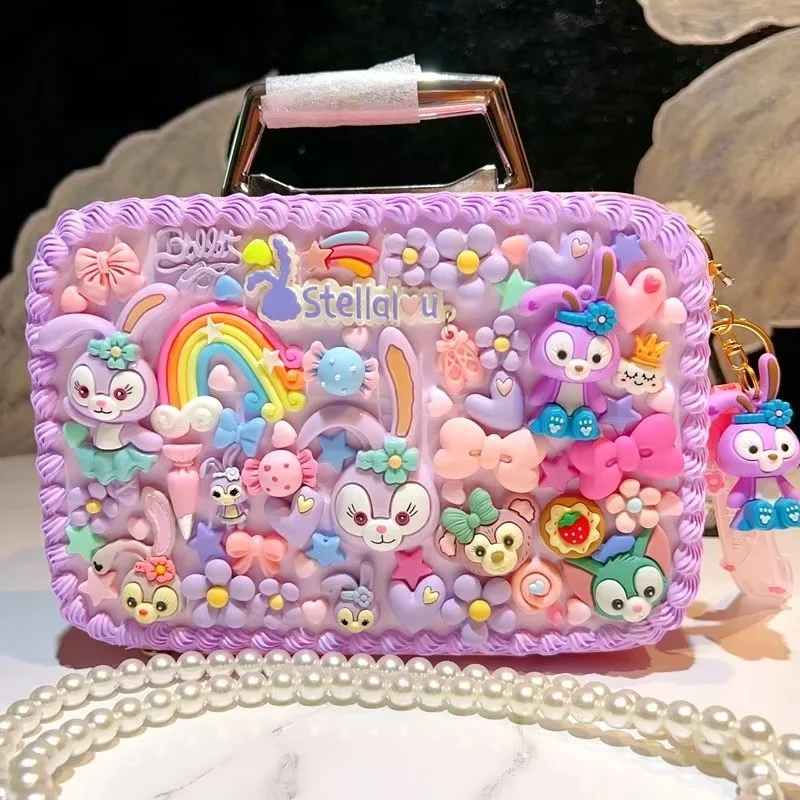 Sanurgente-Sac à bijoux chat Kt pour filles, boîte de rangement, portable, créatif, mignon, coréen, dessin animé, anime, Hello Kitty, My Melody, sac à bandoulière, chaud