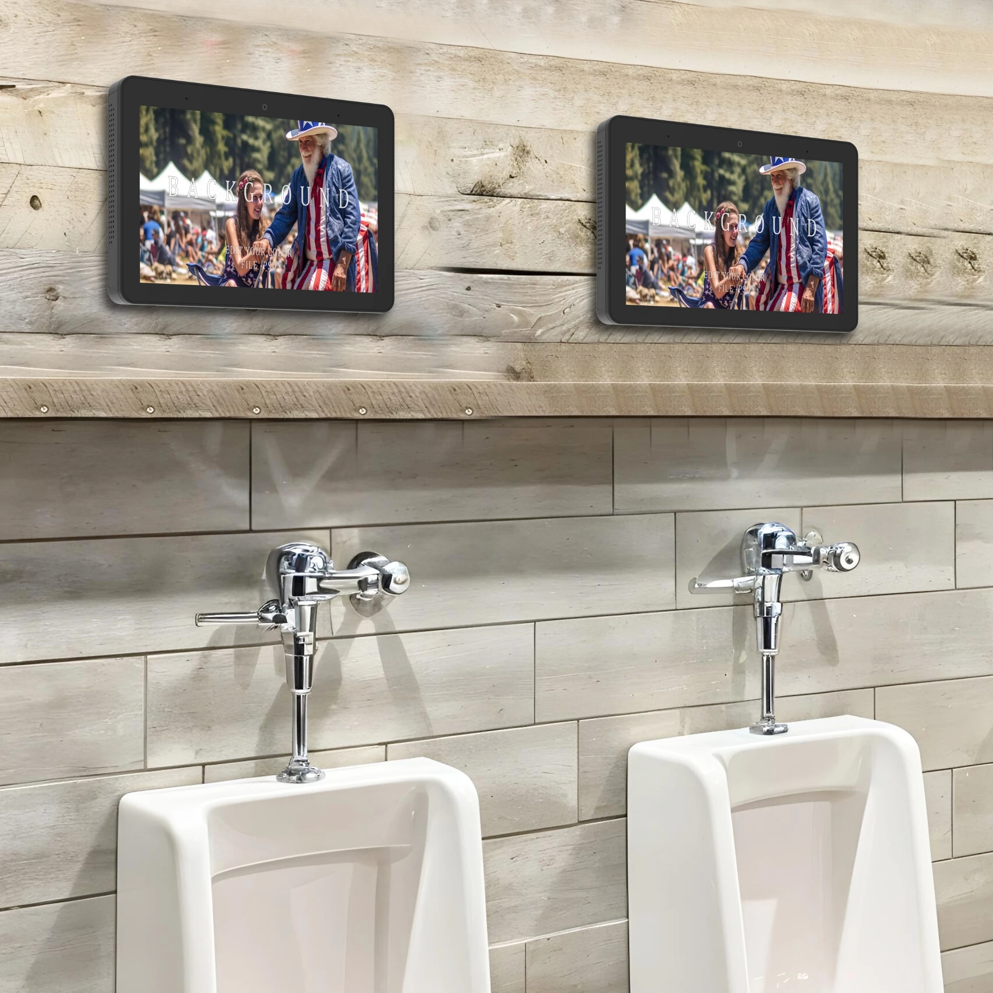 

8 Inch Wall-Mounted LCD Digital Signage Touch Screen Indoor Android 11 2+16GB Advertising For Restroom