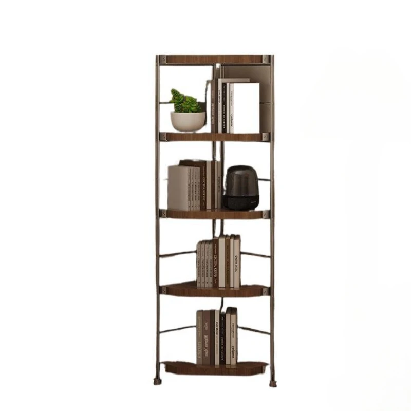 Corner rack Corner Japanese shelf Bookcase Multi-layer storage rack Floor-to-ceiling kitchen Living room Balcony Triangle