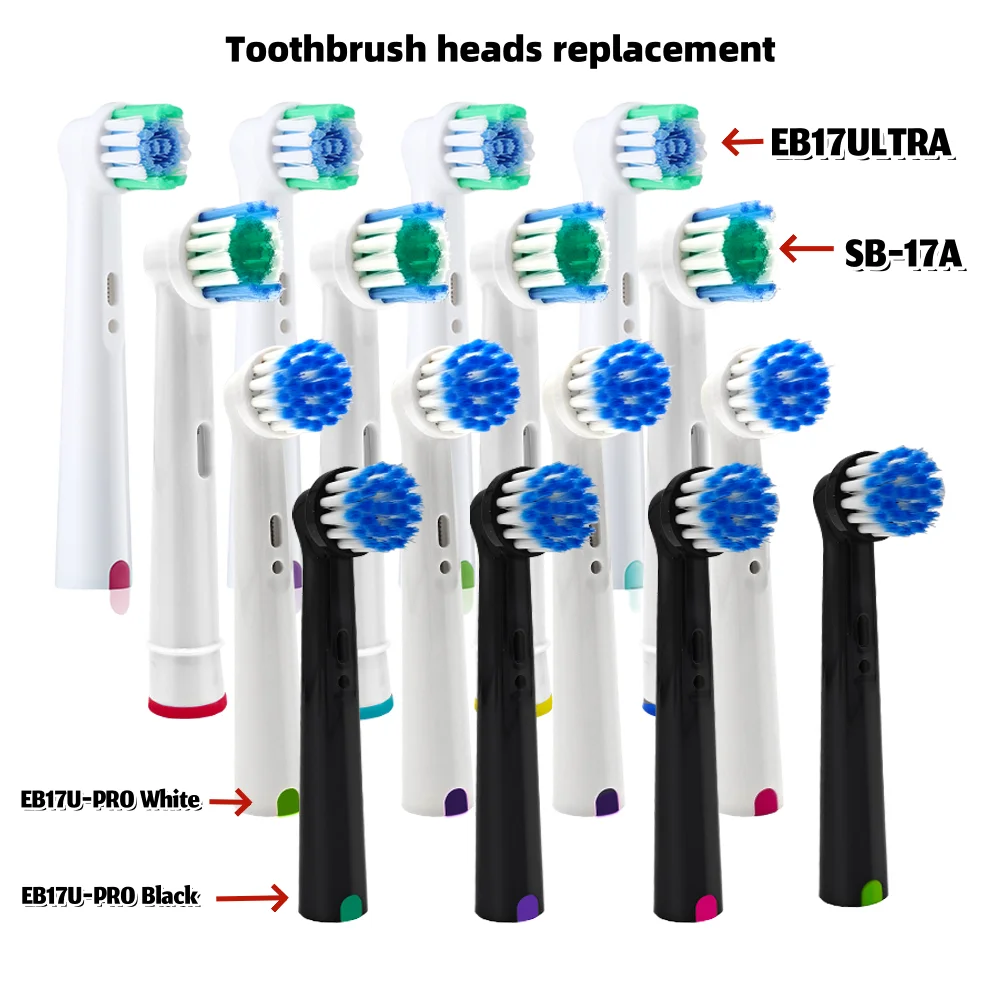 Wholesale 4/8/16pcs Set/lot Electric Toothbrush Head For Oral B PRO 6000 Sensitive Replacement Brush Heads D18 4739 3709