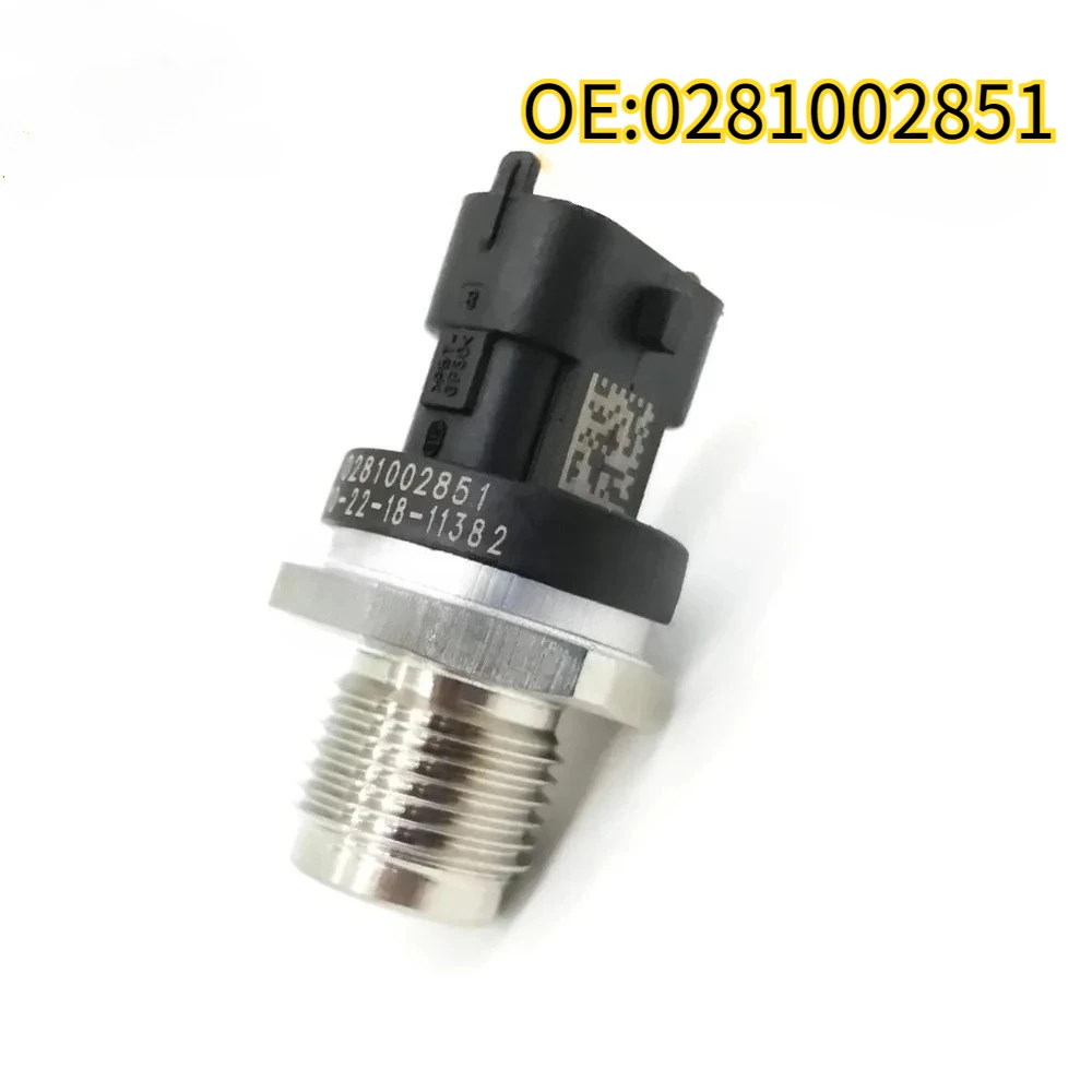 High quality New For 2PCS 0281002851 Original Fuel Rail Pressure Sensors