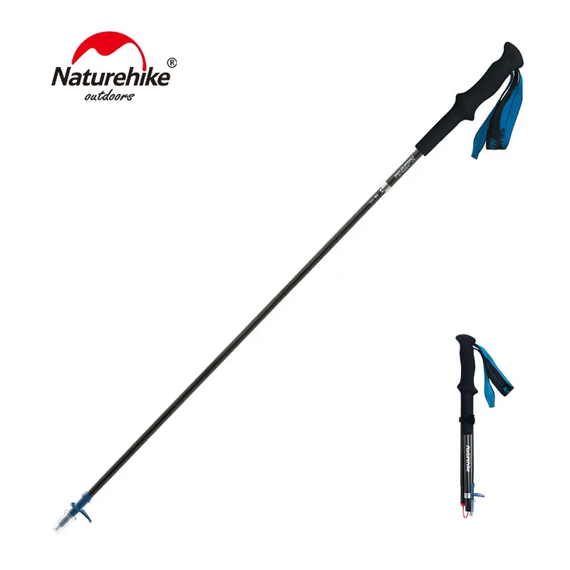 

Naturehike 4-Section Walking Stick Carbon Fabric 150-170g Folding Lightweight Trekking Poles Outdoor Hiking Walking Poles