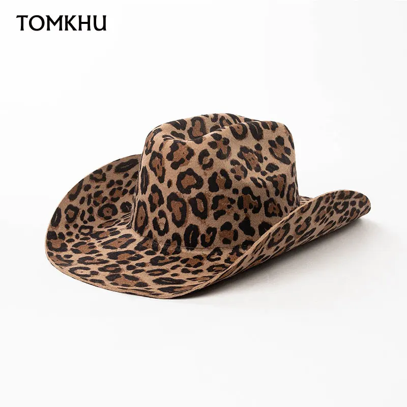 new-trend-100-wool-leopard-print-cowboy-hats-wide-brim-jazz-top-hat-outdoor-travel-fedoras-hat-men-upturned-eaves-women-caps