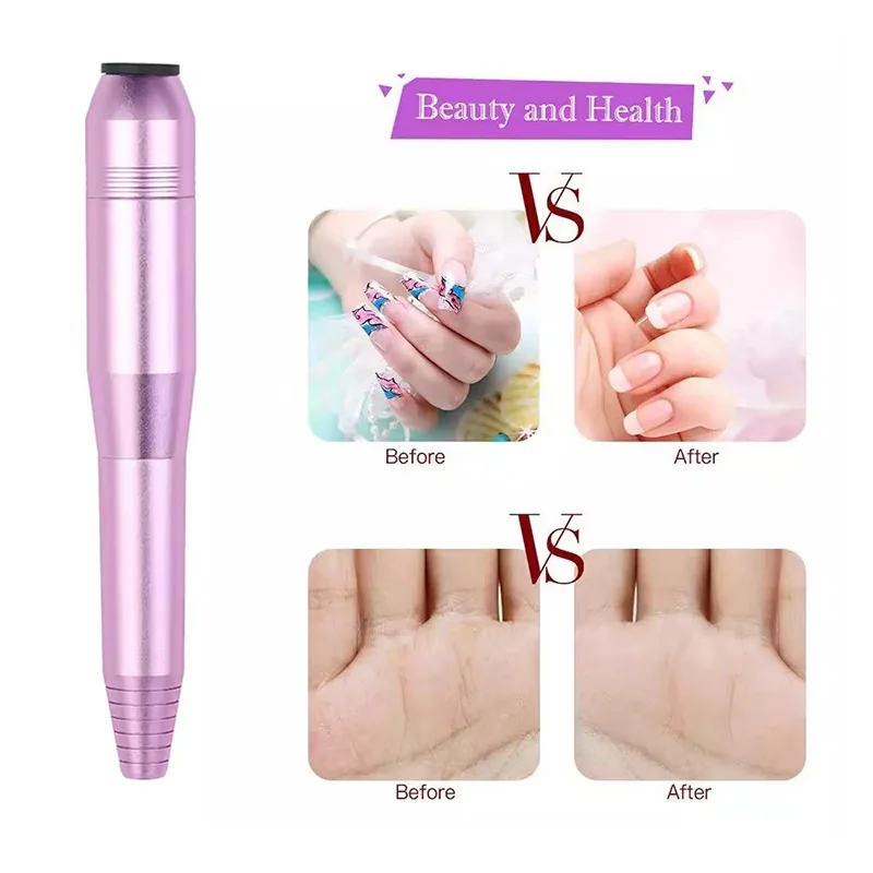 Vendita calda Nuovo prodotto Portatile per uso domestico Manicure di bellezza Strumento per nail art Mini trapano per unghie Penna per lucidatura delle unghie portatile