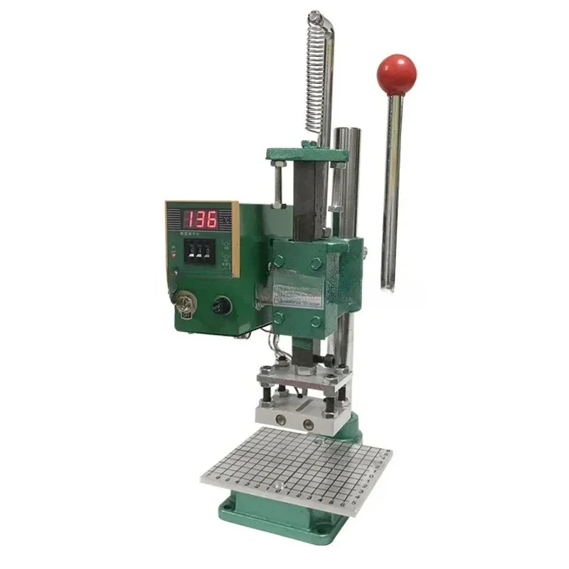 

desktop small creasing branding machine leather heat press manual hot stamping machine