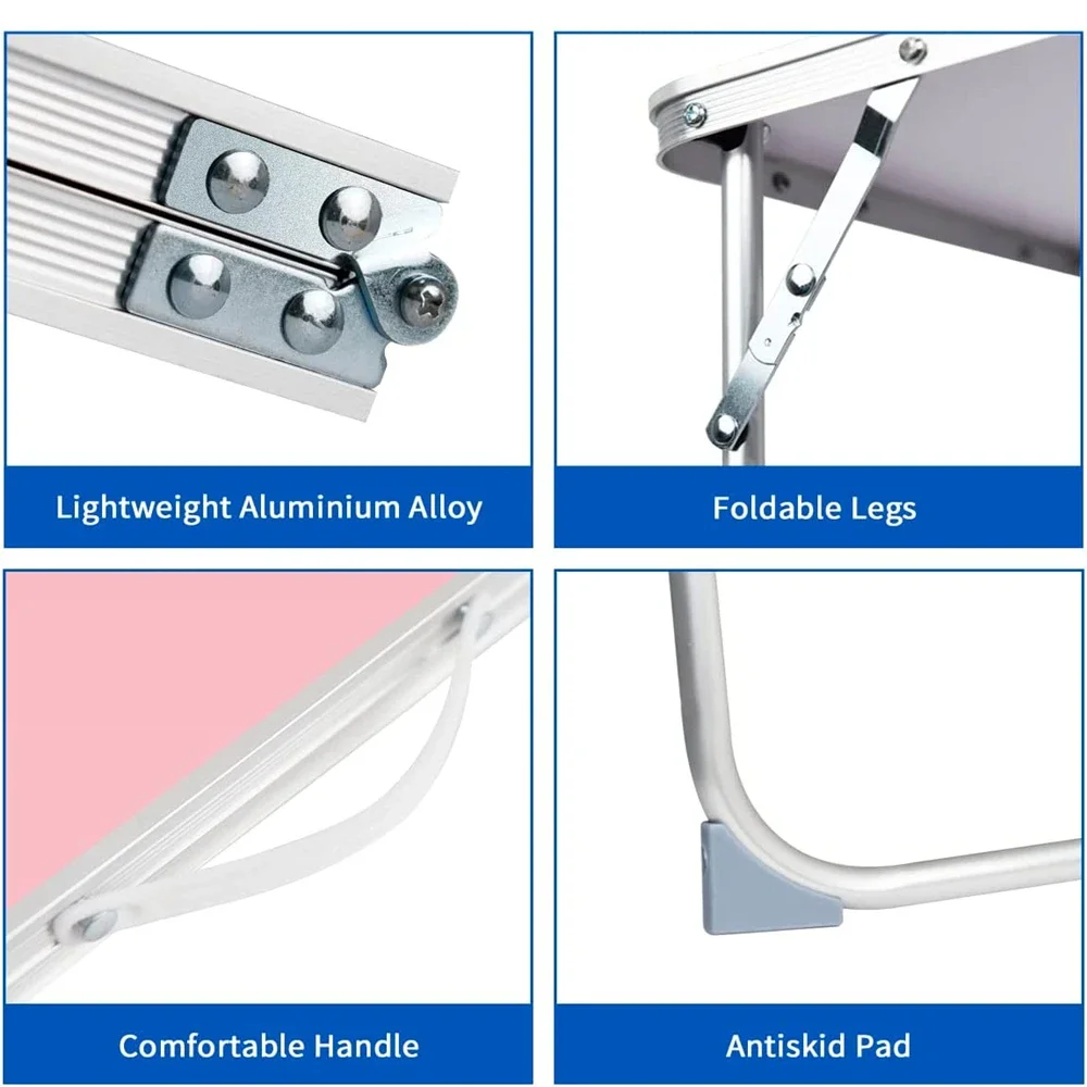 Складной мини-стол для ноутбука, портативный складной стол для кемпинга, стол для чтения с пространством для хранения, семейное пространство для