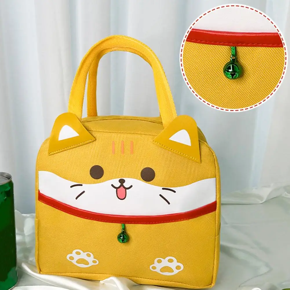 Lunch Bag Long Lasting Lunch Container Bag Lightweight Stain-resistant  Practical Heat Insulation Cartoon Lunch Container