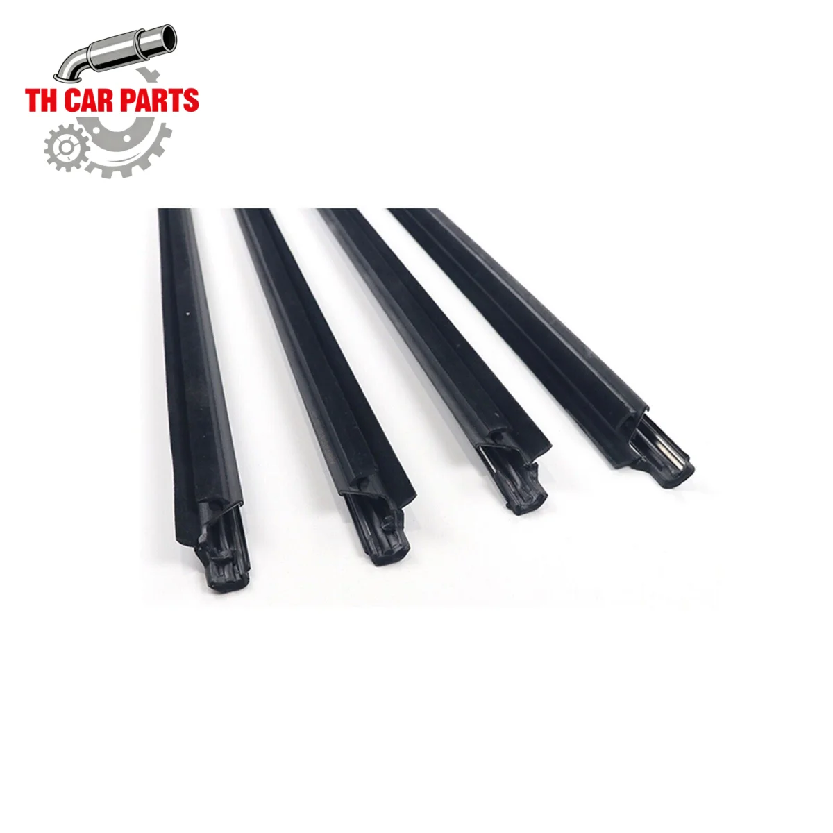 

4Pcs Car Window Weatherstrip Black For Toyota Fortuner 2006-2011 Car Weatherstrip Window Moulding Trim