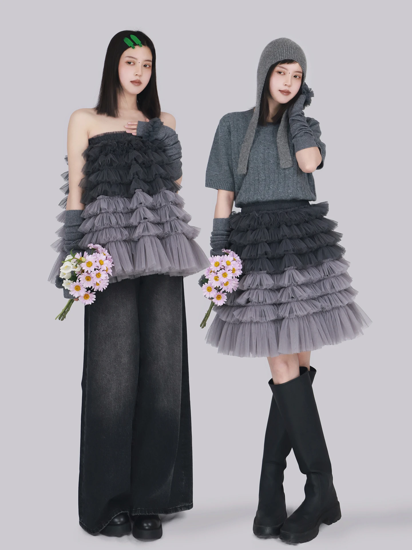 

Романтичная элегантная женская юбка с эластичной талией из дышащего полиэстера, многоярусная, для повседневной носки и свиданий