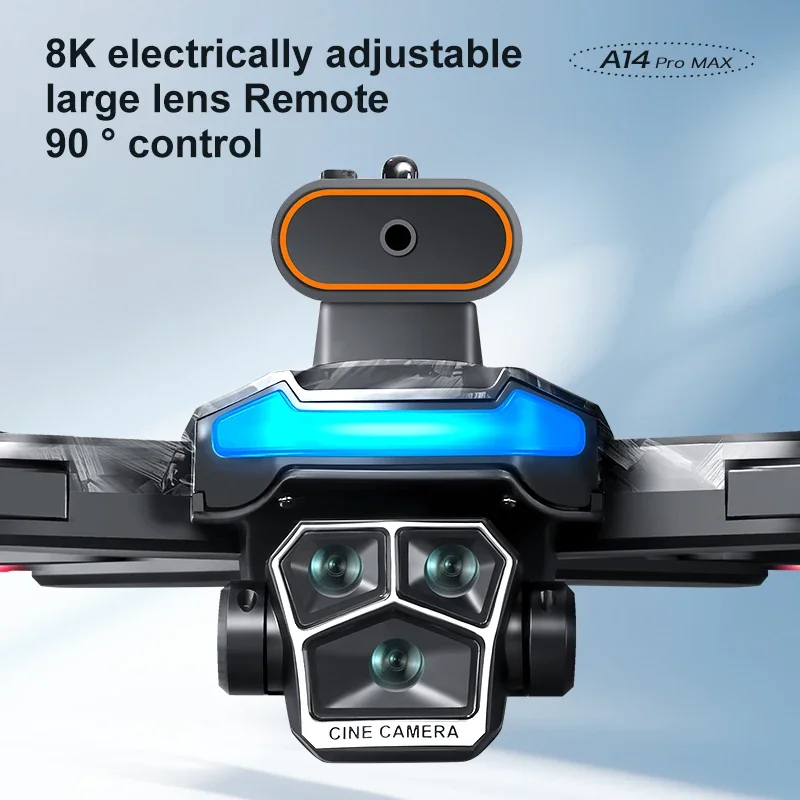 Xiaomi A14 pro Max Drone 8k HD Dual Camera GPS Brushless Optical Flow Obstacle Avoidance 4.5-inch Large Screen Uav Rc 20000m New