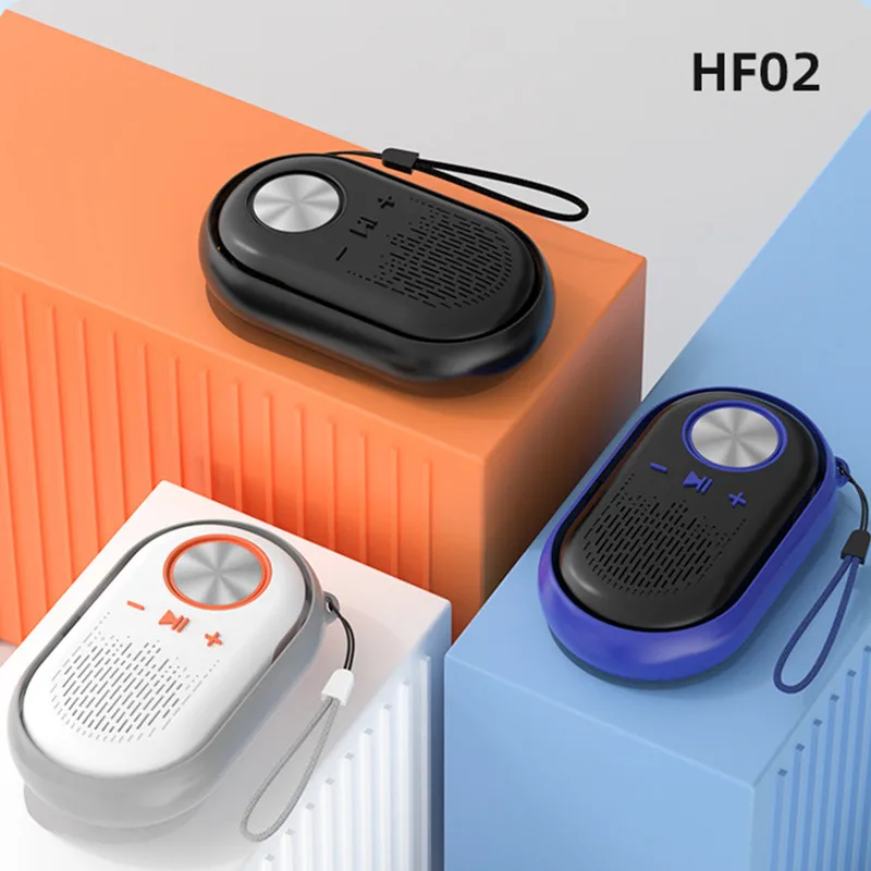 مكبر صوت بلوتوث صغير محمول مع خاصية إلغاء الضوضاء TWS سماعة أذن رياضية لاسلكية مشغل MP3 خارجي متوافق مع IOS Android