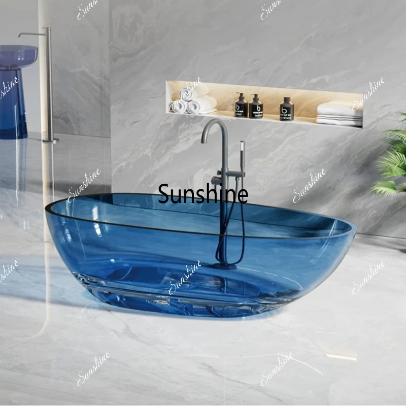 

Color independent bathtub hotel home oval integrated simple modern
