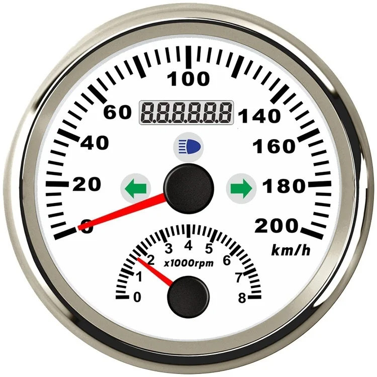 85Mm GPS speed strap 8000 speed 2-in-1 multi-function instrument with high beam left and right turn signals