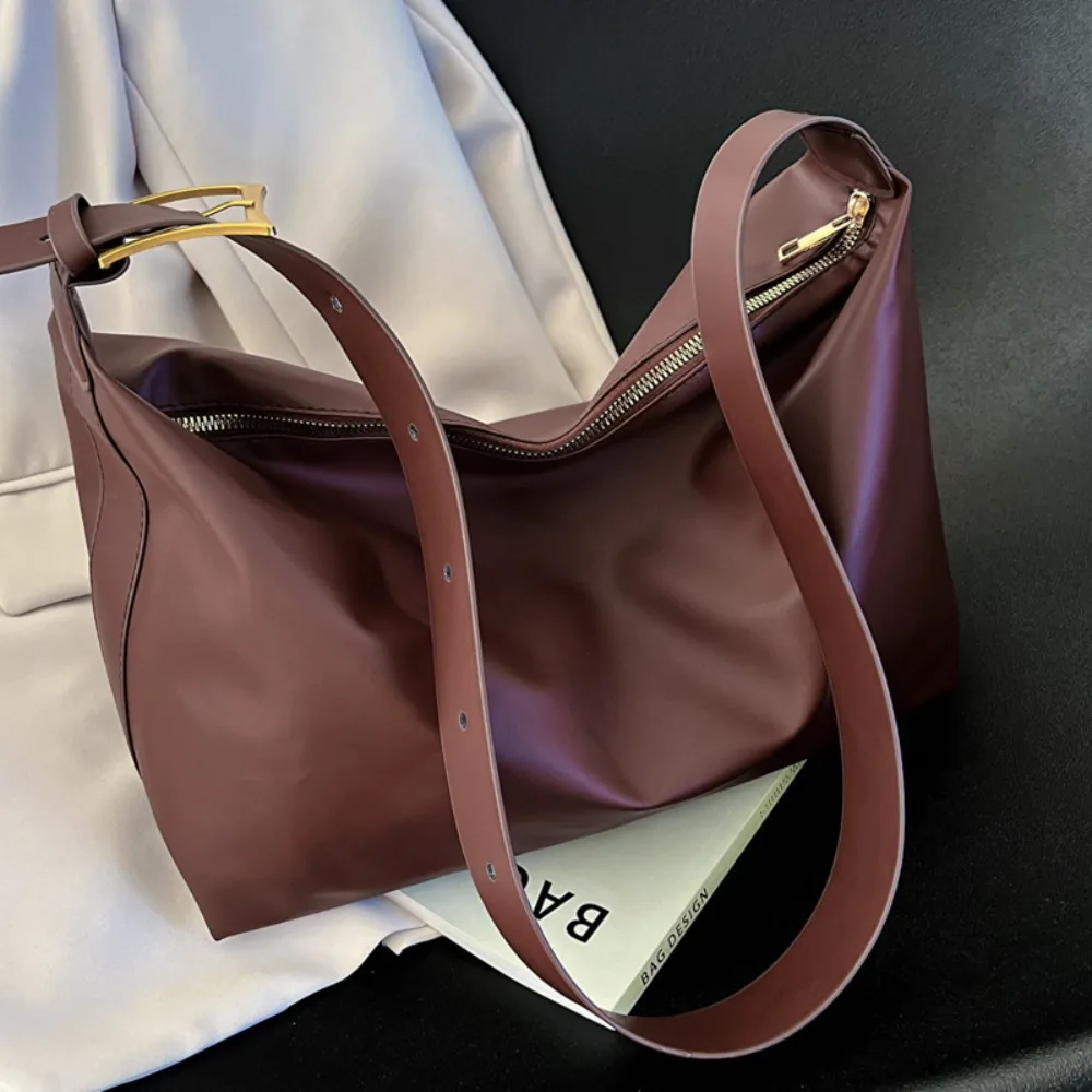 Heißer Verkauf PU-Leder Schultertasche Große Kapazität Lässige Unterarmtasche Trendige Einkaufstasche Damen – Detail 2