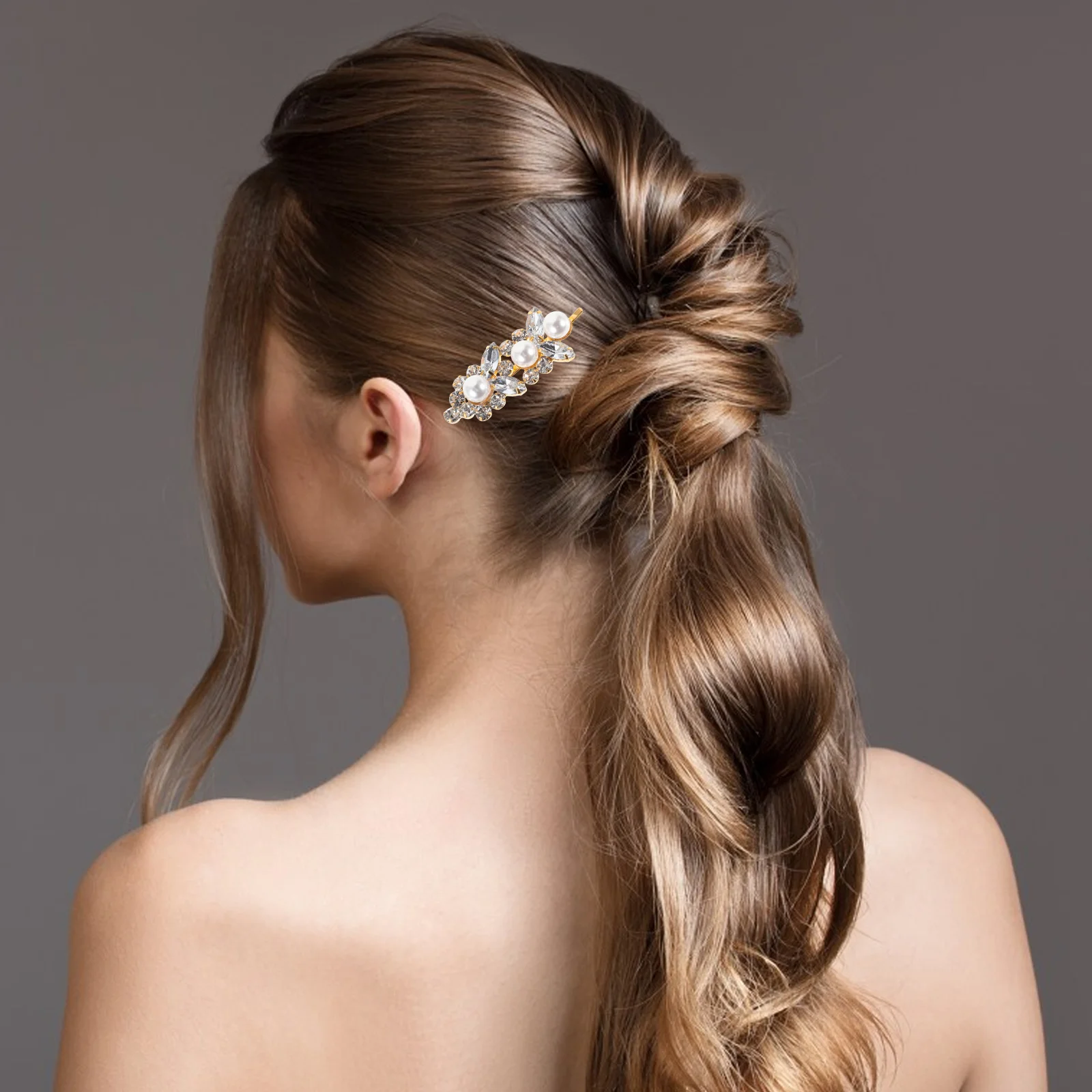

Hairpin Clip Wedding Vintage Bride Barrettes for Girls Alloy Elegant Clips Women