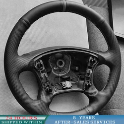 Customized Car Steering Wheel Cover Anti-Slip Perforated Leather For Citroen C5 Xsara Picasso Berlingo Peugeot Partner 2001-2008