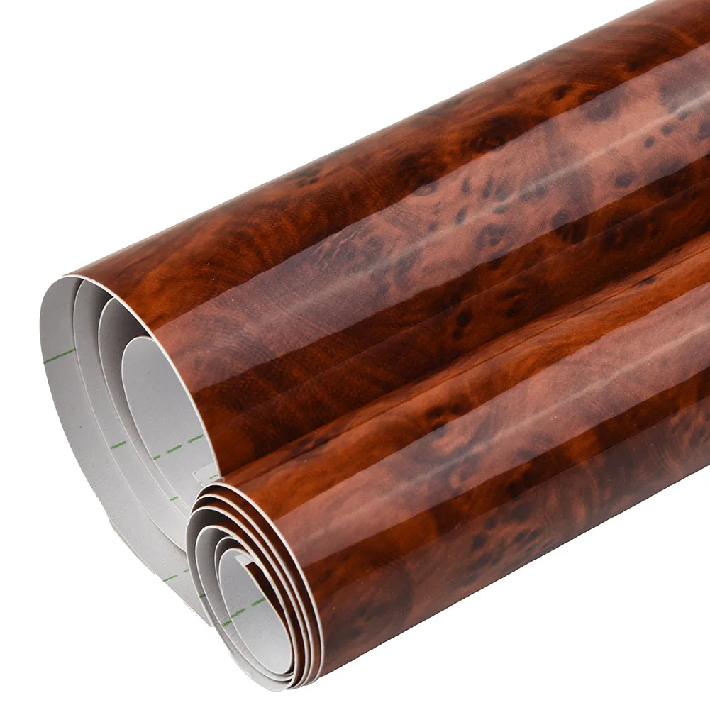 Car Interior and Exterior Wood Grain Vinyl Film Decal with Resistance to Harsh Elements Like Water and Oil 30x100CM