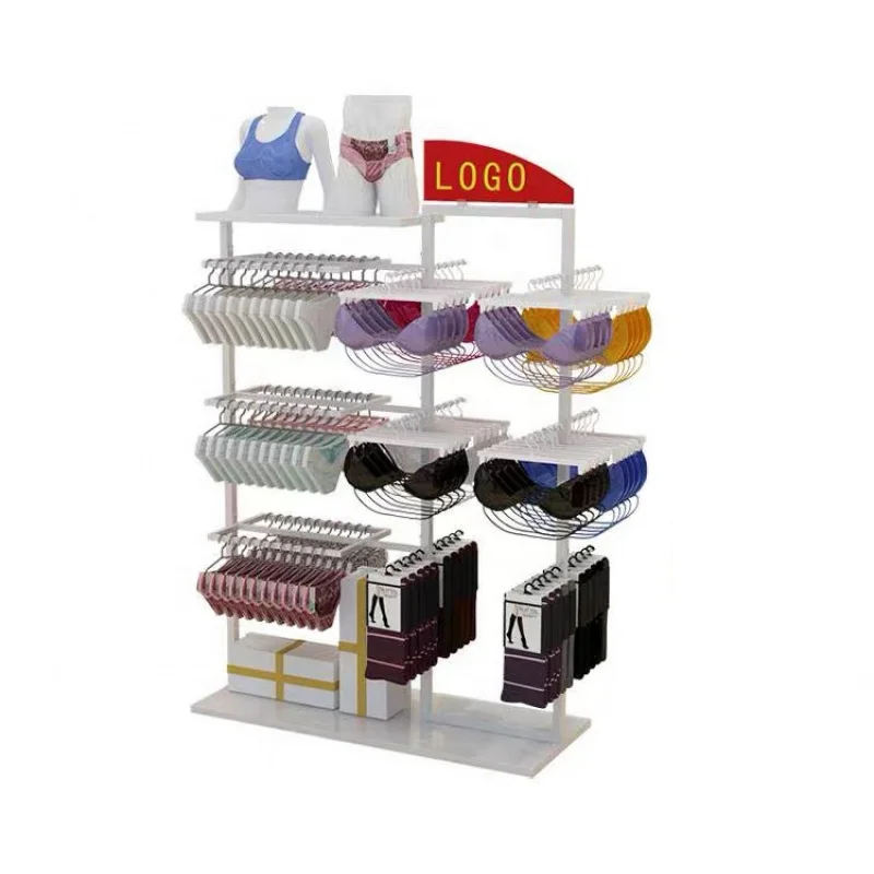 

customized.Women Underwear Shop Metal Display Rack Lingerie Store Display Furniture Retail Bra Display Stand