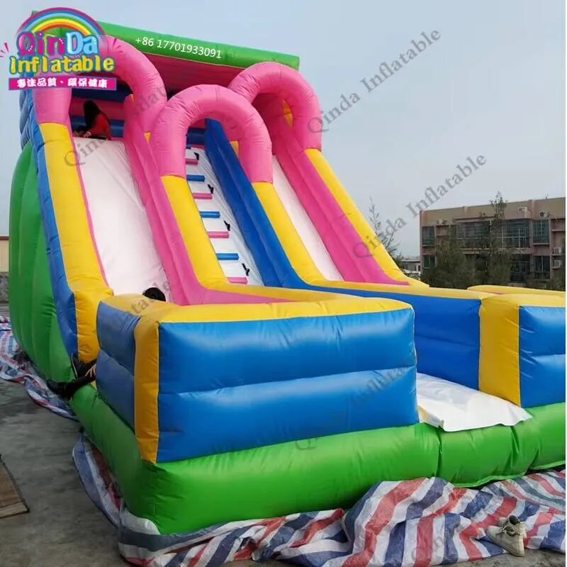 สไลเดอร์เป่าลมขนาด 8 ม.*4.5 ม.*5 ม. สำหรับผู้ใหญ่และเด็ก สไลเดอร์เด้งดึ๋ง อุปกรณ์สนามเด็กเล่น เกมกีฬา สไลเดอร์