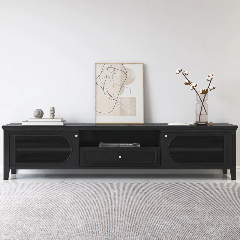 Audio-visual cabinet, living room, low cabinet, small apartment, solid wood TV cabinet