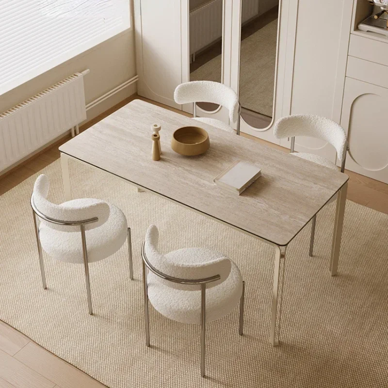 

Dining Tables and Chairs Set Household Modern Rectangular Dining Table