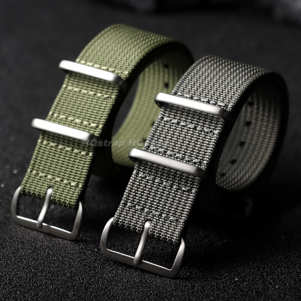 Nylon Watch Strap 18mm 19mm 20mm 22mm for Seiko for Omega Watchband Replacement  for Huawei Watch GT3/4/5 Braid Fabric Bracelet view 4