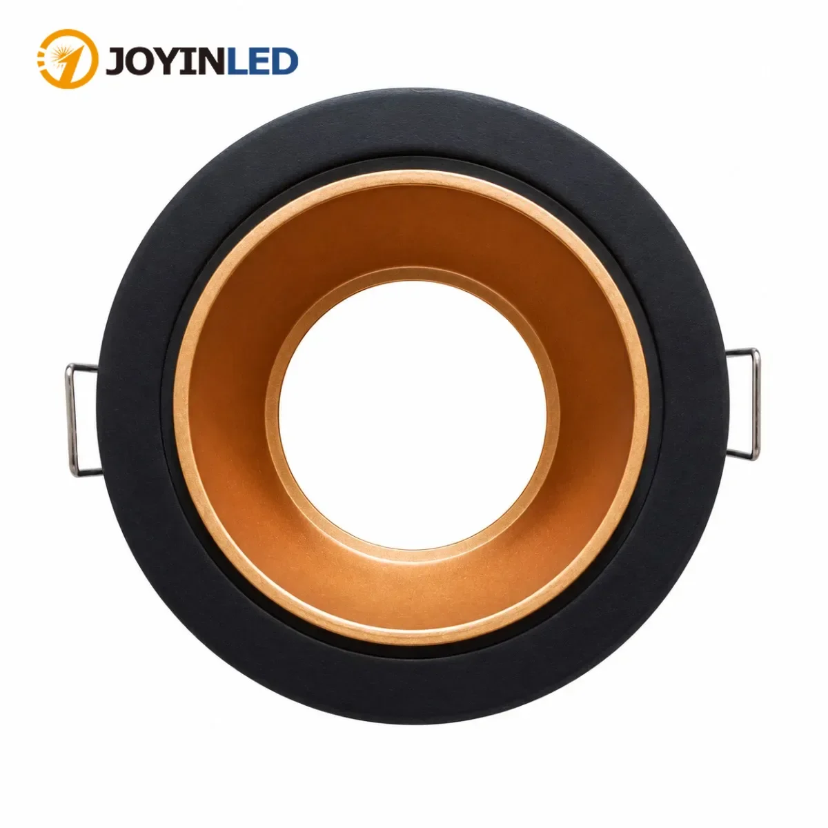 JOYINLED Round Aluminum Recessed Downlight Frame GU10 MR16 Spotlight Holder Ceiling Fixture Trim Ring for LED Spot Lights Home