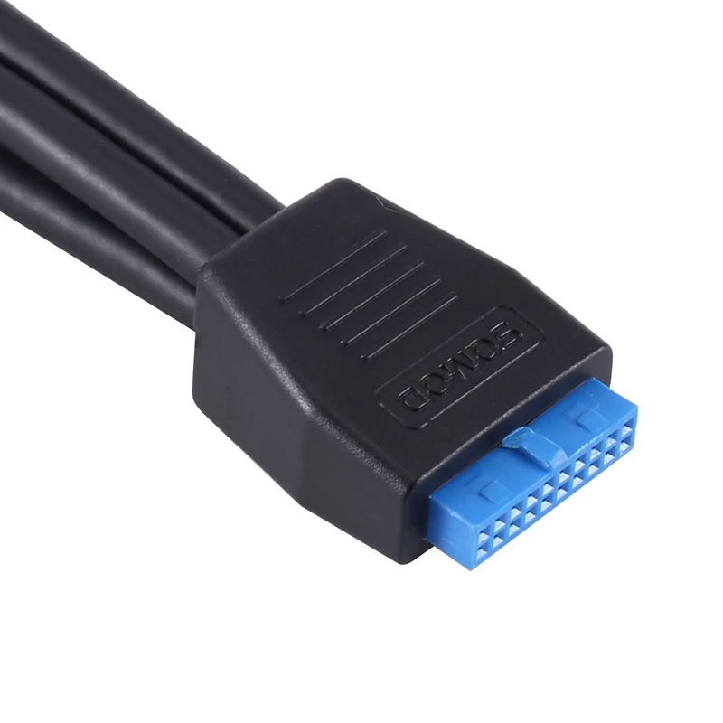 Small Mini USB 3.0 19 Pin/20Pin Internal Extension Header 1 To 2 Adapter Splitter Cable For Motherboard