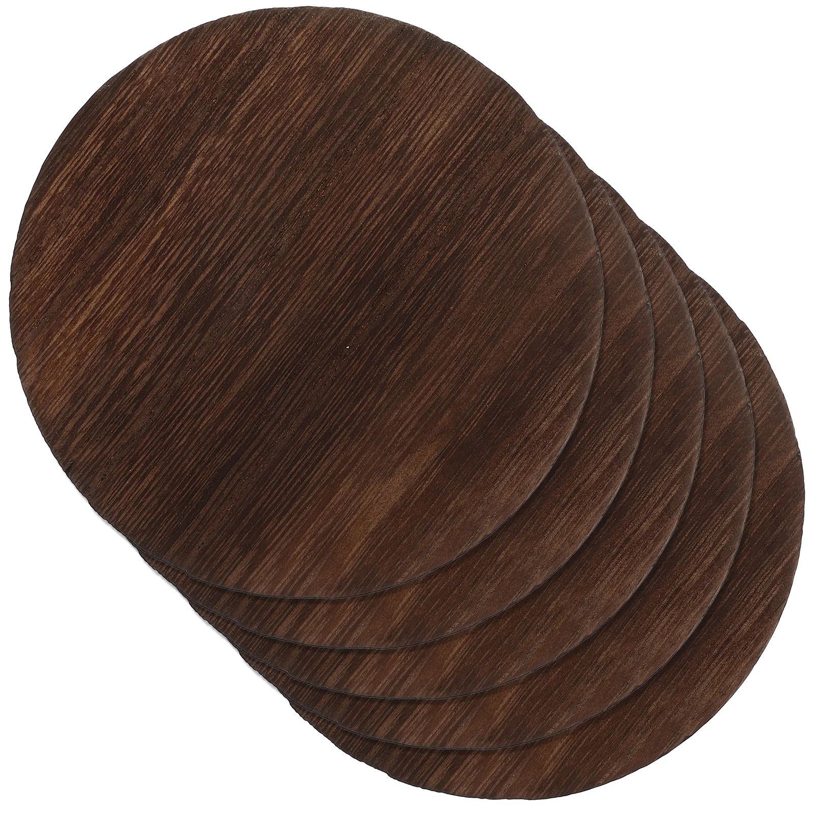 

5 Pcs Solid Wood Carbonized Base Craft Circles Unfinished Slices Diy Small Round Natural
