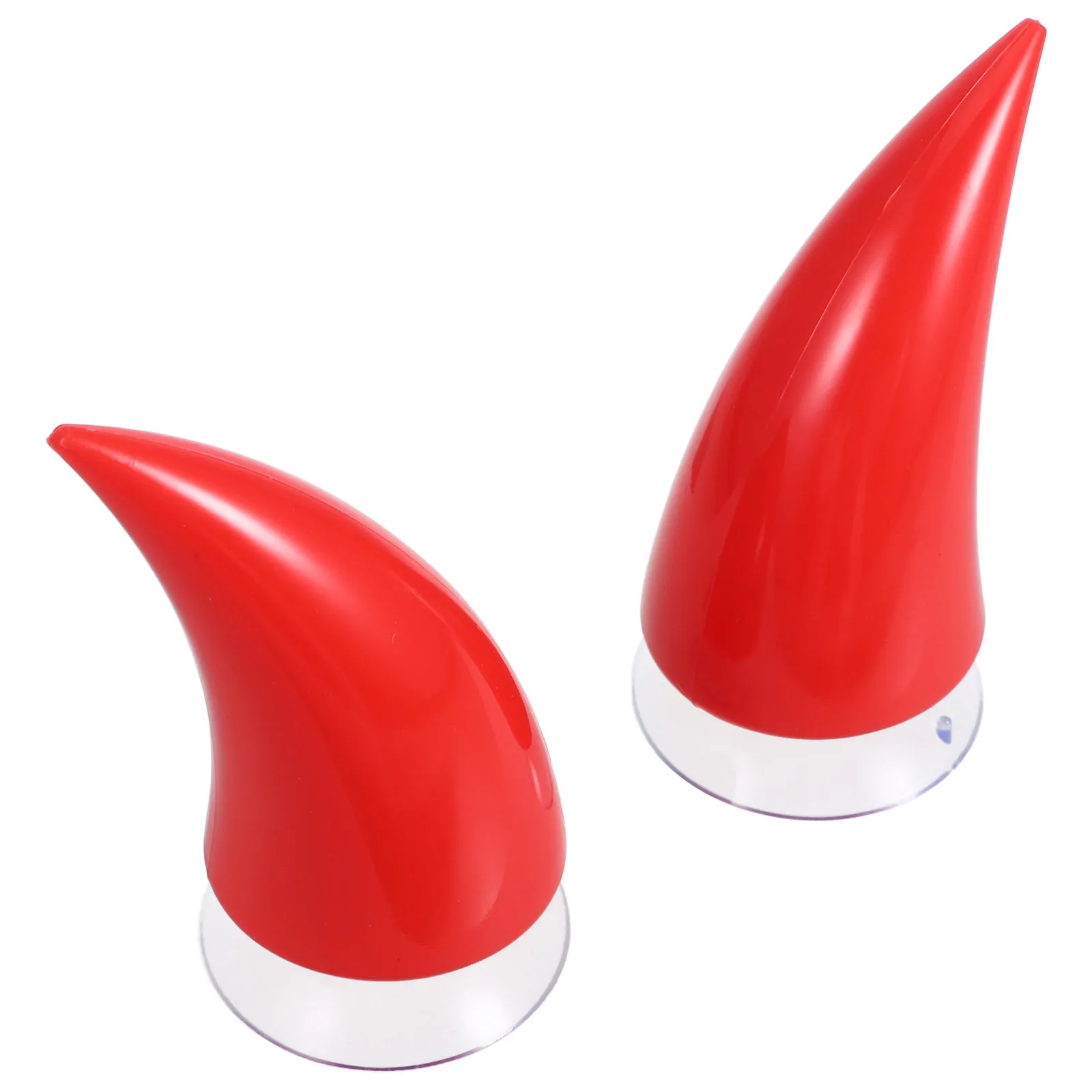 

1 Pair Motorcycle Accessories Suction Cup Horns Decor For Bike Skiing Skating Helmets Halloween Car Decorations
