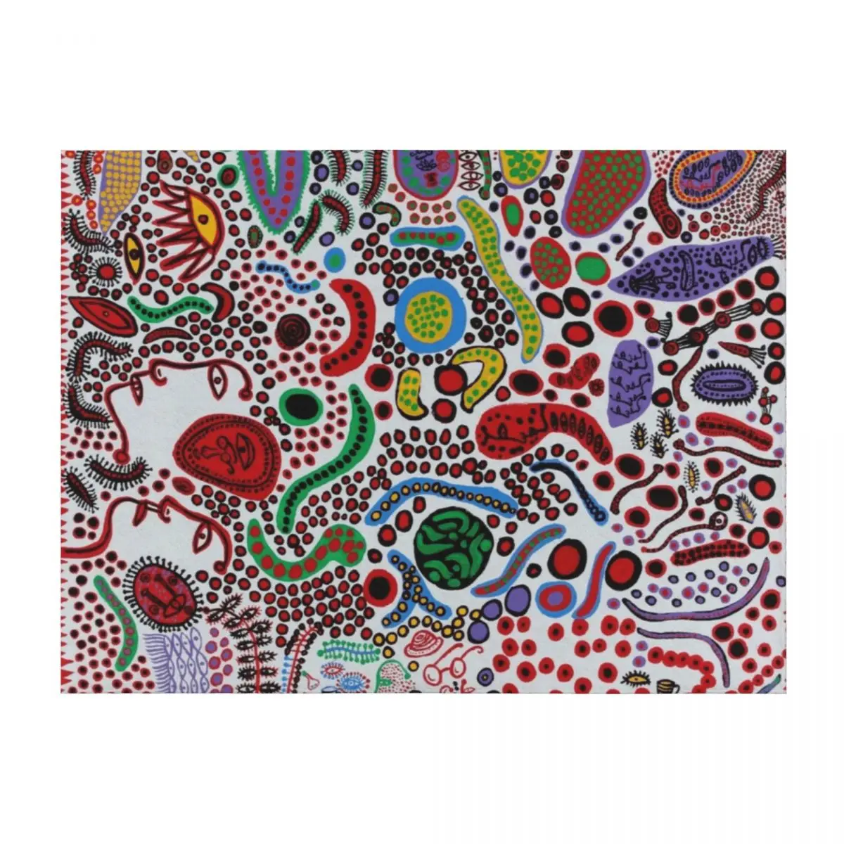 

Yayoi Kusama Endless Life of People Throw Blanket Soft Decorative Sofa for babies Plaid Blankets