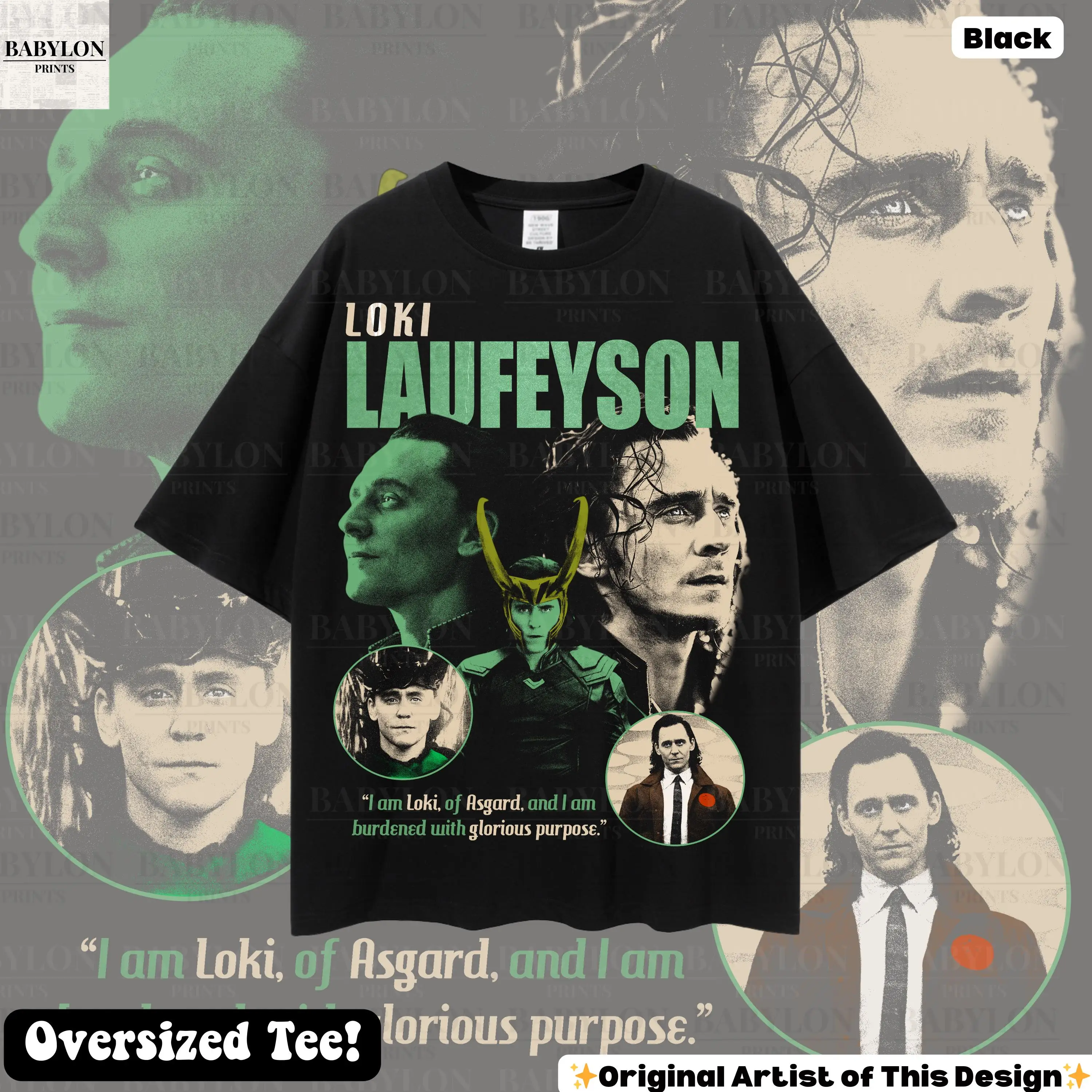 2026 Avengers Style Loki Men's and Women's Summer Pure Cotton T-shirt Fan Style Comfortable, Breathable, High-quality Ins Y2k