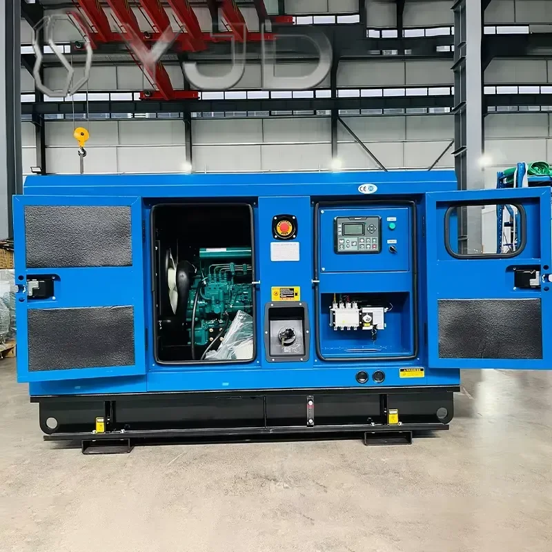 High Reliability 50kW Three-phase Four-wire 12V DC Start Ricardo Silent Diesel Generator Set ATS Automatic Control Soundproof