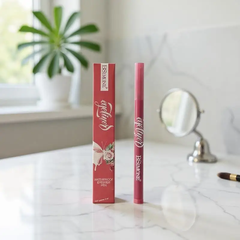 BSIMONE Wodoodporny Czarny Eyeliner w Płynie Szybkoschnący Długotrwały Matowy Gładki Łatwy w Aplikacji Makijaż Kosmetyki