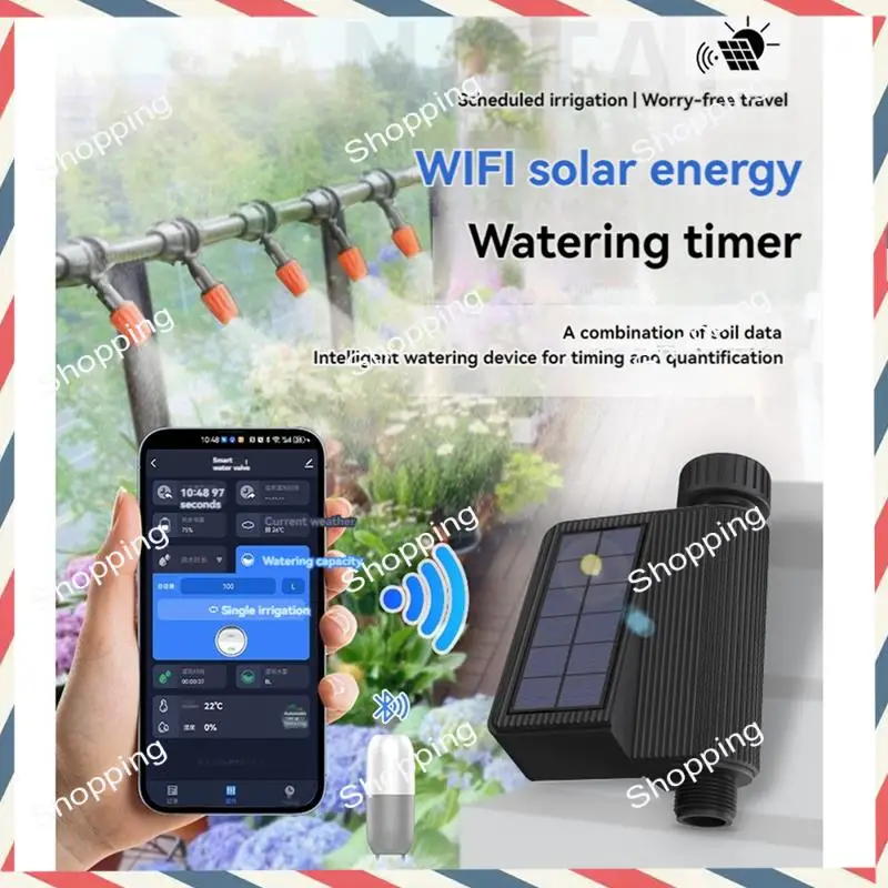 

M20K WIFI солнечная поилка умный садовый спринклер с датчиком температуры и влажности почвы автоматический инструмент для полива цветов