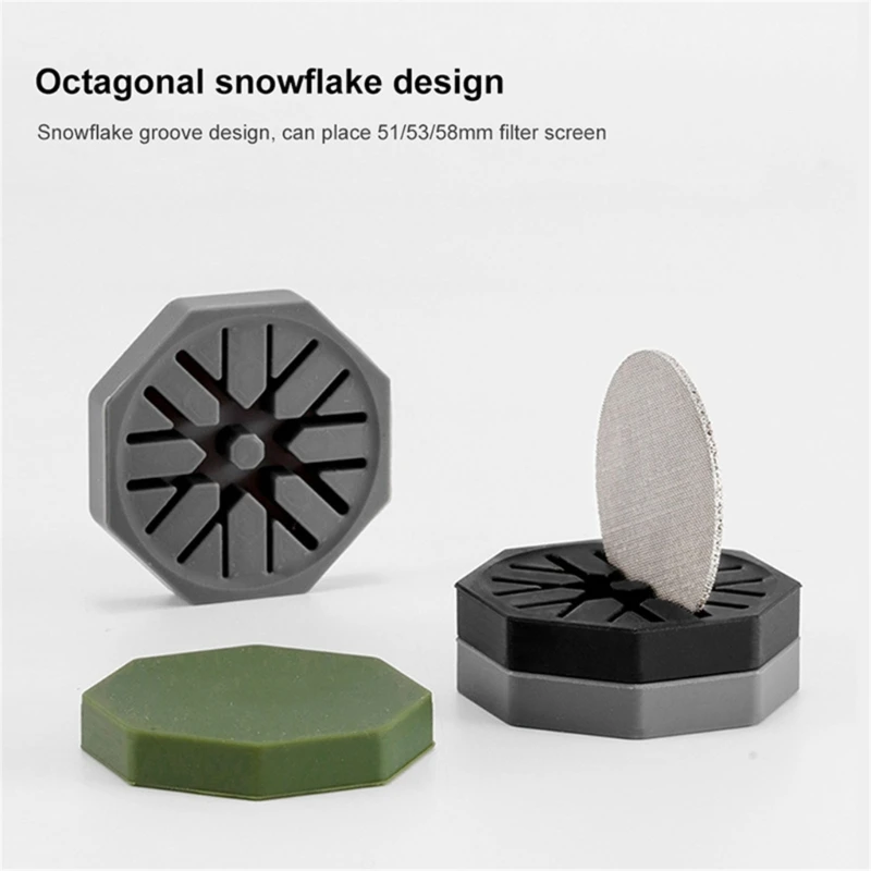 Silicone Espresso Puck Screen Holder Kitchen Storage Organization Coffee Filter 667A