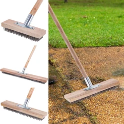 Floor Brush Long Handle Stiff Wire Cleaning Oil Removal Moss Removal Rust Boat Deck Out Yard Garden Cleaning