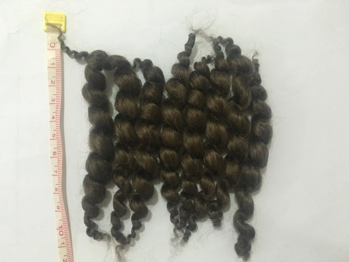 Soft Reborn Doll Mohair Hair Wig DIY Accessories Market Mohair For Silicone Baby Reborn Doll Toys Curly Dark Brown Mohair