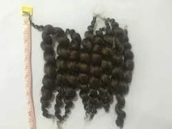소프트 다시 태어난 인형 모헤어 머리 가발 DIY 액세서리 시장 모헤어 실리콘 아기 다시 태어난 인형 장난감 곱슬 어두운 갈색 모헤어