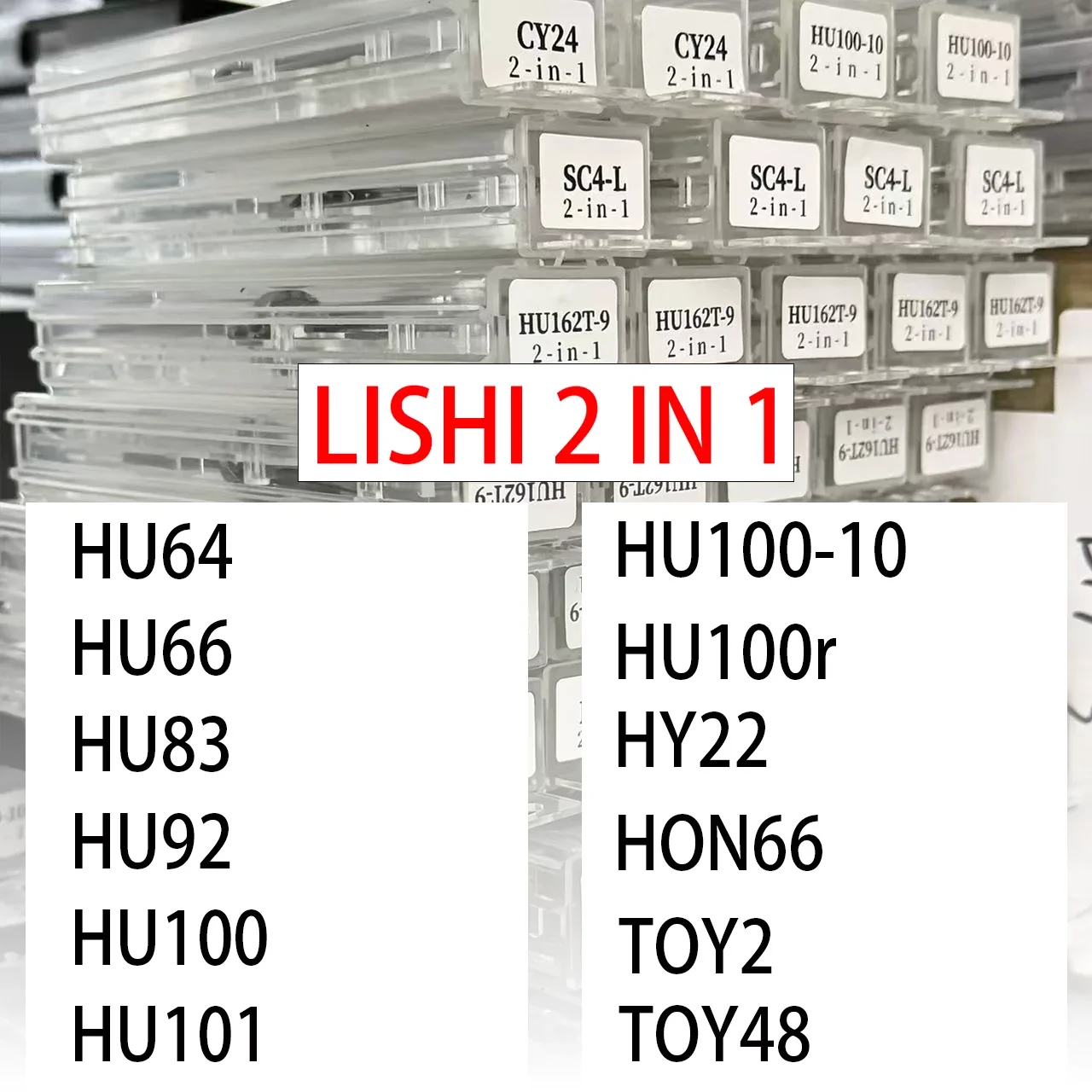 LISHI 2 IN 1 Tool HU64 HU66 HU83 HU92 HU100 HU101 HU100-10 HU100r HY22 HON66 TOY2 TOY48