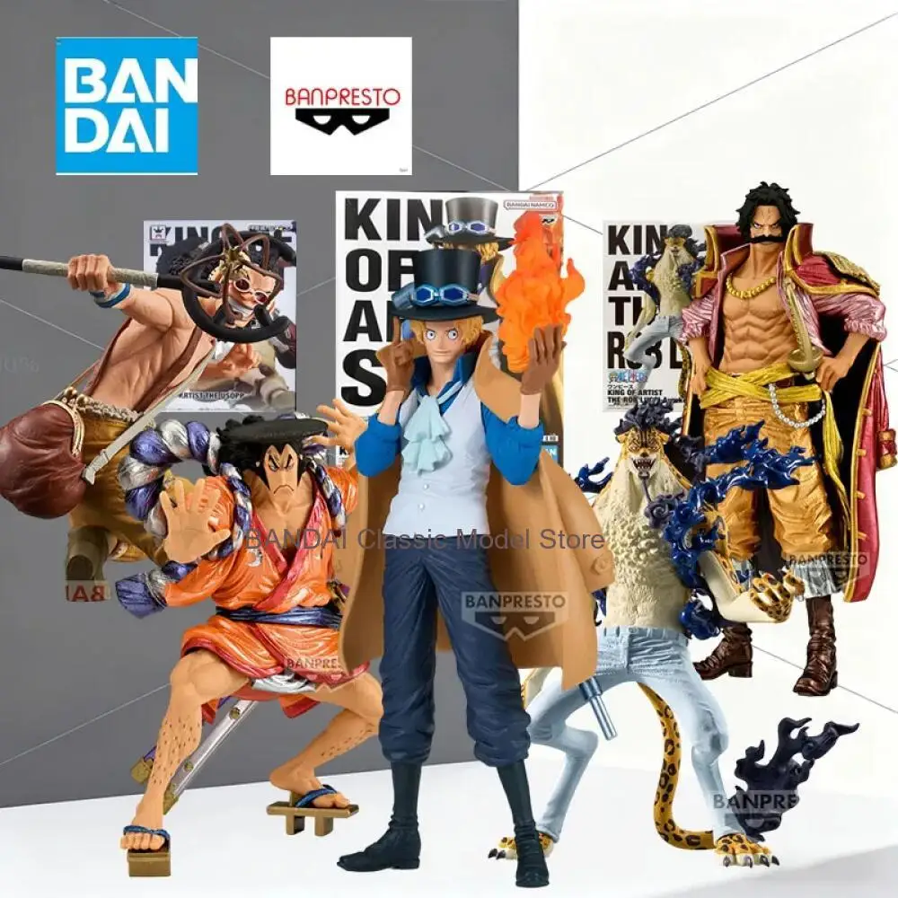

Коллекционная фигурка BANDAI BANPRESTO: One Piece - Сабо, Аокиджи, Кузан, Гол Д. Роджер. Модель-конструктор, подарок для мальчиков.