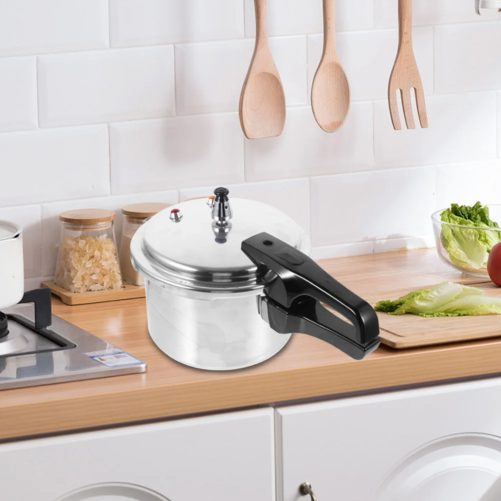 

Aluminum Pressure Cooker Polished Composite Base Suitable Gas Electric Induction Stoves Fast Cooking Pressure Pot Kitchen Cooker