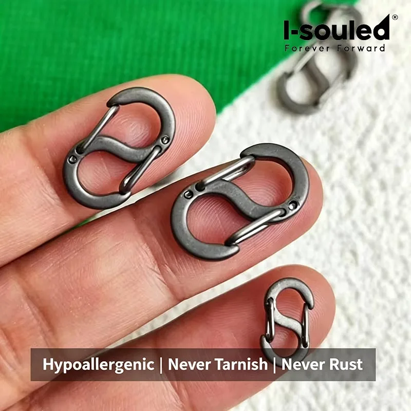 

Titanium S Clasp for Necklace Bracelet, Jewelry Making Supplies DIY Connector, Застежка из титана, 12mm 16mm