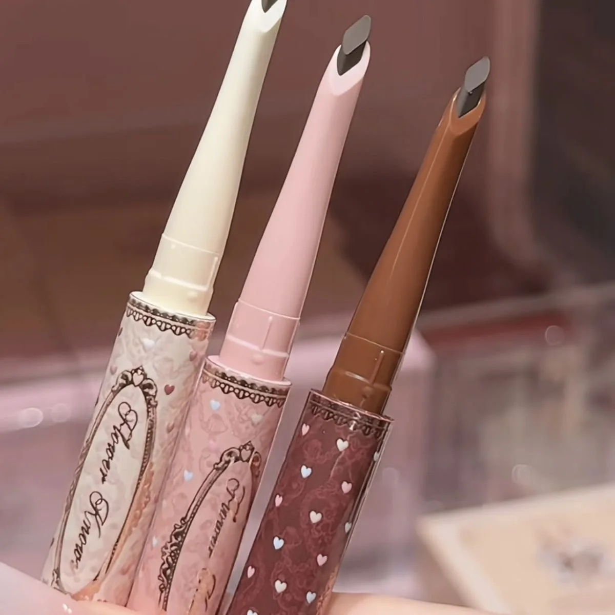 FLOWER KNOWS THE SWEETIE BEAR COLLECTION DUAL-ENDED Brow Gel&Pencil Waterproof Eyebrow Tint Enhancers Tattoo