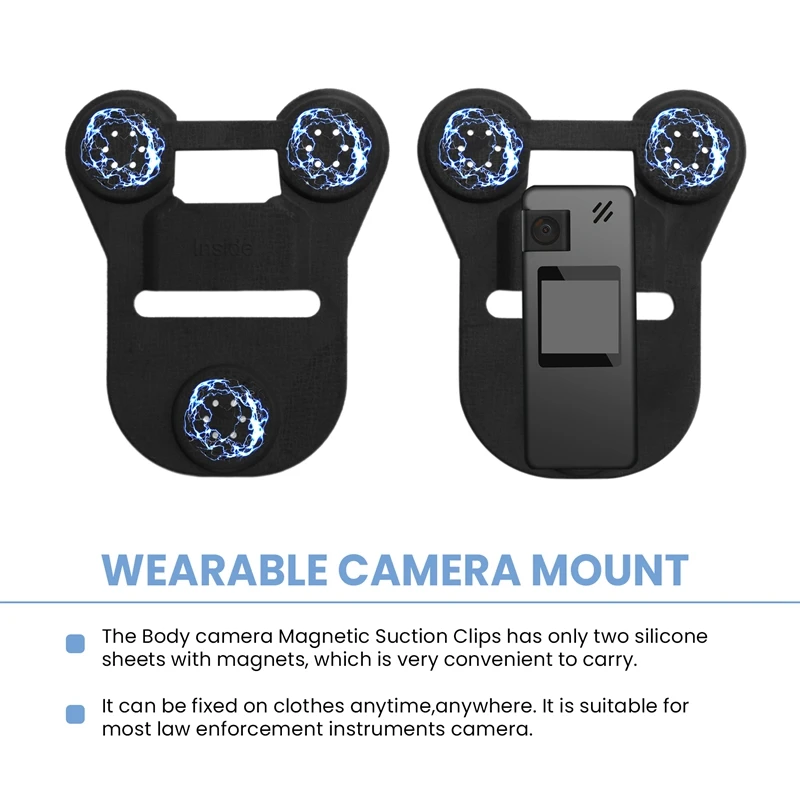 حامل مغناطيسي لكاميرا DN-Body، حامل تثبيت مغناطيسي عالمي، لكاميرات الجسم العالمية التي يمكن ارتداؤها في جميع العلامات التجارية